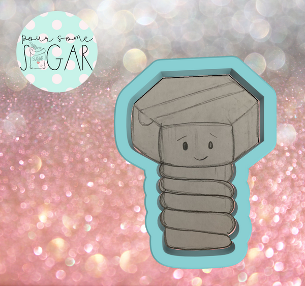 Miss Doughmestic Chubby Screw Cookie Cutter