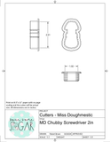 Miss Doughmestic Chubby Screwdriver Cookie Cutter