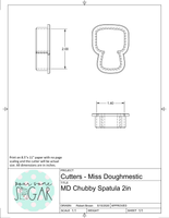 Miss Doughmestic Chubby Spatula Cookie Cutter