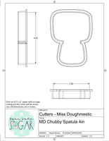 Miss Doughmestic Chubby Spatula Cookie Cutter