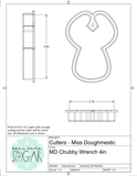 Miss Doughmestic Chubby Wrench Cookie Cutter