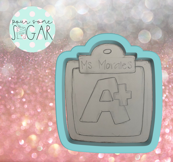 Miss Doughmestic Clipboard Cookie Cutter