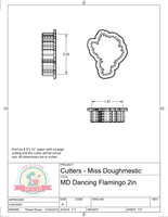 Miss Doughmestic Dancing Flamingo Cookie Cutter