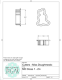 Miss Doughmestic Dress 1 Cookie Cutter