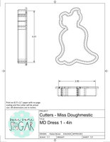 Miss Doughmestic Dress 1 Cookie Cutter