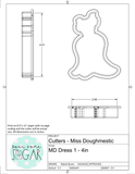 Miss Doughmestic Dress 1 Cookie Cutter