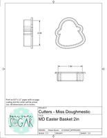 Miss Doughmestic Easter Basket Cookie Cutter