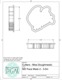 Miss Doughmestic Face Mask 2 Cookie Cutter