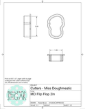 Miss Doughmestic Flip Flop Cookie Cutter