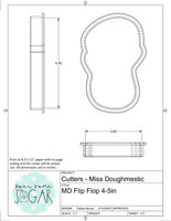 Miss Doughmestic Flip Flop Cookie Cutter