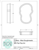 Miss Doughmestic Flip Flop Cookie Cutter