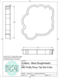 Miss Doughmestic Fluffy Pony Tail Girl Cookie Cutter