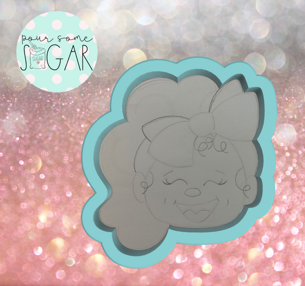 Miss Doughmestic Fluffy Pony Tail Girl Cookie Cutter