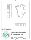 Miss Doughmestic Giraffe Head Cookie Cutter