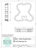 Miss Doughmestic Girl Rainbow Cookie Cutter