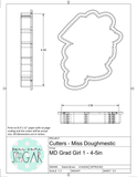 Miss Doughmestic Grad Girl 1 Cookie Cutter