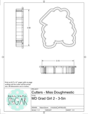 Miss Doughmestic Grad Girl 2 Cookie Cutter