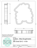 Miss Doughmestic Grad Girl 2 Cookie Cutter