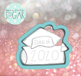 Miss Doughmestic Grad Plaque Cookie Cutter