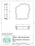 Miss Doughmestic Graduation Facemask 2 Cookie Cutter