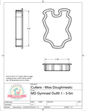 Miss Doughmestic Gymnast Outfit 1 Cookie Cutter