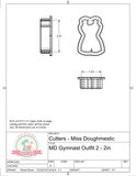 Miss Doughmestic Gymnast Outfit 2 Cookie Cutter