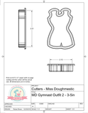 Miss Doughmestic Gymnast Outfit 2 Cookie Cutter