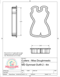 Miss Doughmestic Gymnast Outfit 2 Cookie Cutter