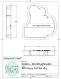 Miss Doughmestic Happy Fall Mug/Heart Apple-Pumpkin Set (2 Cutter Set) (Designed to Fit BRP 12x5 Box) Cookie Cutters or Fondant Cutters