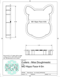 Miss Doughmestic SET "I Love You a Ton" Cookie Cutters or Fondant Cutters Cookie Cutter