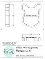 Miss Doughmestic SET "I Love You a Ton" Cookie Cutters or Fondant Cutters Cookie Cutter