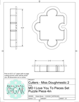 Miss Doughmestic You Complete Me Set Cookie Cutters/Fondant Cutters or STL Downloads