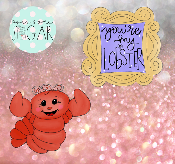 Miss Doughmestic You're My Lobster Full Set Cookie Cutters or Fondant Cutters