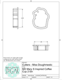 Miss Doughmestic Full MINI S Inspired Coffee Cup Cookie Cutters/Fondant Cutters or STL Downloads
