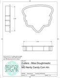 Miss Doughmestic Nerdy Candy Corn Cookie Cutter