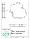 Miss Doughmestic Nora Nurse Cookie Cutter