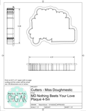 Miss Doughmestic SET "Nothing Beets Your Love" (Dwight/The Office) Cookie Cutter