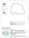 Miss Doughmestic SET "Nothing Beets Your Love" (Dwight/The Office) Cookie Cutter