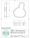 Miss Doughmestic Number One Finger Cookie Cutter