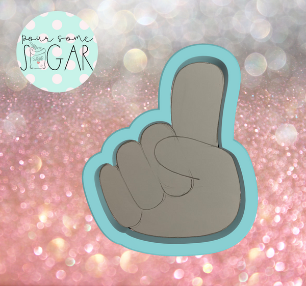 Miss Doughmestic Number One Finger Cookie Cutter