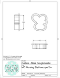 Miss Doughmestic Nursing Stethoscope Cookie Cutter