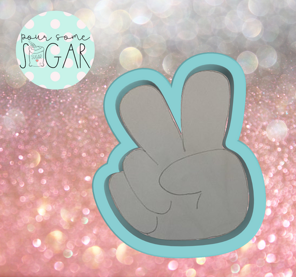 Miss Doughmestic Peace Hand Cookie Cutter