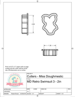 Miss Doughmestic Retro Swimsuit 3 Cookie Cutter