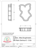 Miss Doughmestic Retro Swimsuit 3 Cookie Cutter