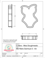 Miss Doughmestic Retro Swimsuit 3 Cookie Cutter