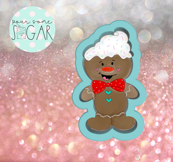 Miss Doughmestic Skinny Gingerbread Boy Cookie Cutter or Fondant Cutter