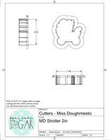 Miss Doughmestic Stroller Cookie Cutter