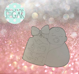 Miss Doughmestic Swaddle Baby with Tag Cookie Cutter