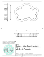 Miss Doughmestic Tooth Fairy Set (Fits BRP 5x7 Box) Cookie Cutters/Fondant Cutters or STL Downloads