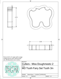 Miss Doughmestic Tooth Fairy Set (Fits BRP 5x7 Box) Cookie Cutters/Fondant Cutters or STL Downloads